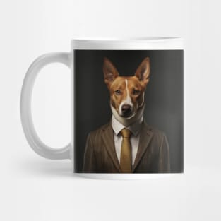 Basenji Dog in Suit Mug